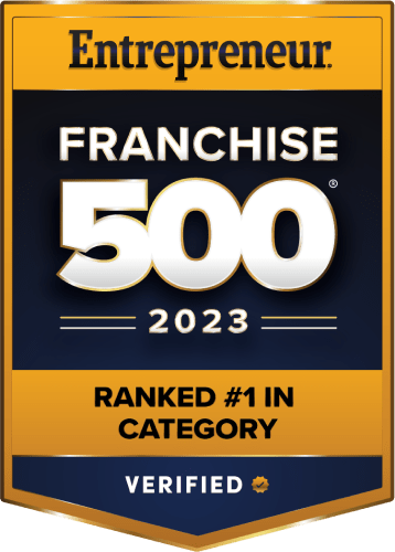 Entrepreneur's number 1 ranked franchise in category badge