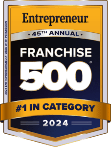 Entrepreneur's number 1 ranked franchise in category badge